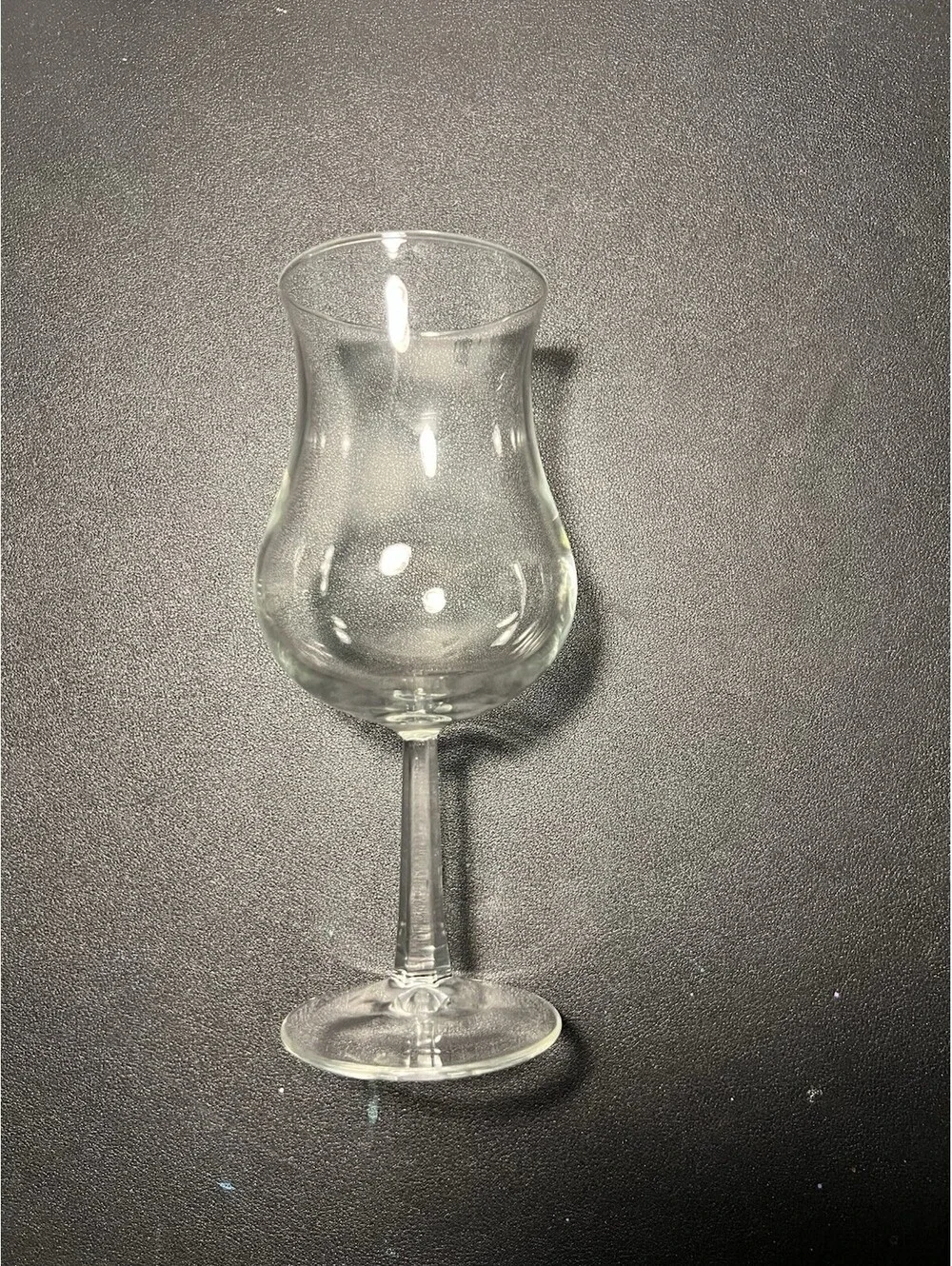 Luminarc France 1970s Set Of 3 Hurricane Goblets Clear Glass, 2.75x7.5”